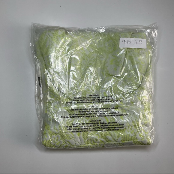 Dolce Vita Womens L Neon and Lace Floral Dress Back Zip Rare Lined Spring Summer - Picture 8 of 8